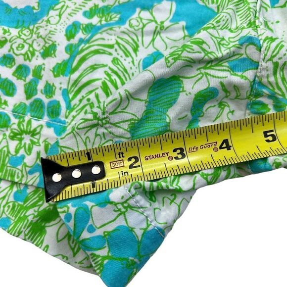 Lilly Pulitzer Women's Green Floral The Callahan Tropical Shorts Size 6 - Picture 4 of 7